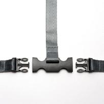Kūdikio 3 taškų saugos diržas Aukšta kėdutė Saugus diržas Sėdynės diržai Vaikų valgomojo kėdutei Aukštos kėdutės priedai one size gray