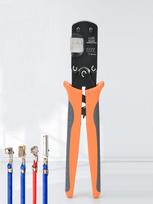 IWS-3220M Cable Crimping Plier Tool - Insert Spring Ratchet Crimper for 0.03-0.52mm² (32-20AWG) Terminals(Durable,Precision-Cut) black