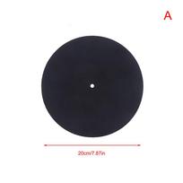 Veltinė plokštelių grotuvo kilimėlis, apsaugantis nuo slydimo, 3 mm storio, LP vinilinių plokštelių grotuvų priedams A black