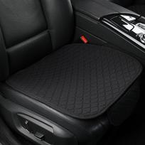 Vasaros automobilio sėdynės užvalkalas apsauginis Automobilinis lininis priekinis galinis atlošas Juodas lininis sėdynės pagalvėlės užvalkalas Automobilio interjerui Sunkvežimiui Visureigiui 1 black pad black