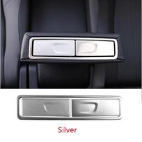 Car Rear Armrest Water Cup Frame Bright Strip Decoration Sticker Fit For Mercedes Benz A W177 GLB X247 GLA H247 2020-21 GLA sidabras