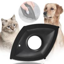 4 In1 Pet Hair Remover Brush Dog Cat Hair Remover Silicone Teeth Bristle Carpet Sofa Cloth Car Seat Cleaning Reusable Pet Comb raudona
