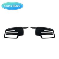 Galinio vaizdo veidrodėlių dangteliai Mercedes-Benz W204 E W212 W176 W246 CLS C218 GLA X156 ABS anglies pluošto blizgus juodas Carbon fiber black