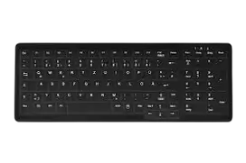Contour Design Active Key AK-CB7000F klaviatūra, biuro, USB, QWERTZ, vokiška, juoda