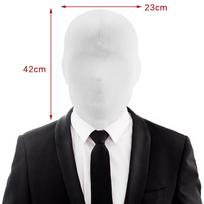 Viso veido kaukė Juodas/Baltas gobtuvas Cosplay rekvizitas Helovino kostiumai Suaugusiems Vaikams Karnavalo vakarėlis Persirengimas Vaiduoklio aksesuarai 23/32 juoda