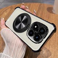 For Xiaomi Redmi 14C 13C 12C 14T 13T 12T 14 13 15 Ultra Note 14 Pro Plus 5G 4G Case 360° Magnetic Holder Plating Silicone Cover Redmi Note 14 (5G) juoda