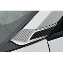 For Toyota Corolla Cross Exterior Window A-Pillar Trim Carbon Fiber - gray