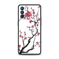 Phone Case For Oppo Find X6 Pro X5 A54 A53 A52 A9 A15 A95 A17 A16 A76 A74 A57 A31 Reno8 Reno7 Reno6 Pro 5G Cover Flower Reno6 Pro 5G black