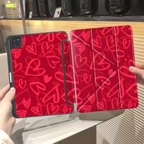 Tablet Case For iPad Pro 2025 Mini 6 7 Pro 11th 10th 9th 8th 7th 12.9inch Air 4 5 M3 M2 1 2 M4 11inch Holder Cover Creative Love iPad Mini 6 8.3 beige