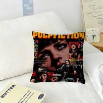 Movie Pulp Fiction  Personalized Pillow Cover Kids Bedroom Wild Party Decor Pillowcase kid Birthday shower Gift 30x30 cm orange