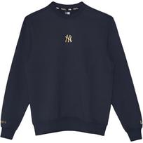 New Era MLB Series New York Yankees Logo Print Pullover Sweatshirt Unisex sweatshirt Dark-Blue 12540132 S black