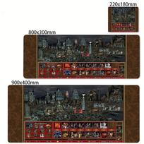 Gaming Laptop Keyboard Desk Mat Heroes of Might and Magic 3 Mousepad Pc Gamer Computer Accessories Mouse Pad Large Mause Pads XL 40cmx90cm(15.7x35.4inch) black