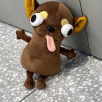 Cute Chihuahua Puppy Plush Toy Figurines Ugly And Abstract Funny Dog Plush Dolls Creative Abstract Stuffed Plush Animal Gifts Size - 9.8in high