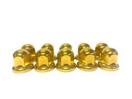 GAS-JP Stainless Steel Gold Plated Finish Mirror Nut Cap For short 46mm auksas