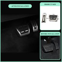 Jameo Auto Car Pedals Foot Fuel Brake Clutch Cover for Volkswagen VW Passat B8 Golf 7 Tiguan 2017 - 2022 for Seat Leon 5F MT 4 Pcs