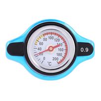 Automobilio motociklo radiatoriaus dangtelis bako dangtis vandens temperatūros matuoklis termostatinis matuoklis universalus mažas galvutė 0,9 / 1,1 / 1,3 1.3bar blue