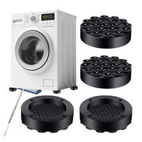 4Pcs Vibration Damper Washing Machine, Universal Washing Machine Underla gray