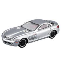 1/24 Mercedes-Benz SLR Superautomobilio lydinio modelis su garsu ir šviesa, atitraukiamas, vaikams, kolekcionuojamas, gimtadienio dovana juoda