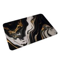 Marbling Area Rug Soft Floor Mat Entrance Rug Doormat Abstract Modern Non-Slip Absorbent for Bathroom Kitchen Bedroom Living 40*60cm gray