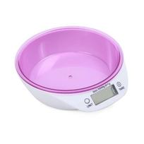 High Precisions Kitchen Baking Scale With Removable Bowl Portable Digital Scale Accurate Weight Measurement Tool 1 pink