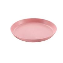 Round Plastic Tray Wheat Straw Loaf Pan Eco-friendly Breakfast Bread Plate Fruit Snack Round Storage Tray Home Kitchen Supplies white