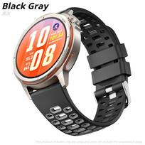 22mm Universal Sport Silicone Band For Huawei Watch Ultimate 2/1 Breathable Perforated Two-Tone Replacement Strap for HUAWEI GT Runner 2/GT6 5Pro 46mm Huawei GT Runner 2 gray