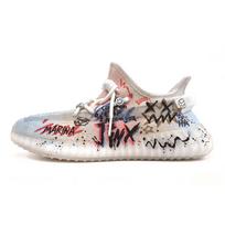 adidas Originalūs Yeezy Boost 350 V2 Audiniai Žemi Laisvalaikio Batai Unisex Balti HQ6316(team516-) 36 white