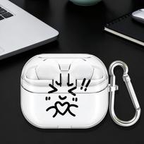 Case For Samsung Galaxy Buds 4 Pro 4Pro 2 2Pro Live 3Pro 3 FE Clear Earphone Cases Cover With Hook Cute And Loving Person Buds 2 Pro white
