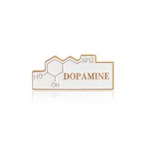 Math & Chemistry Molecule Design Alloy Brooch - Science Teaching Ornament black