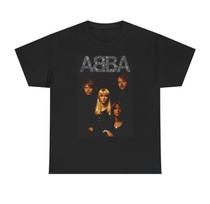 Abba Grafinis Unisex trumpomis rankovėmis Dovana gerbėjams Marškinėliai dydis Unisex Marškinėliai L gray