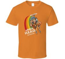 H.E.R.O., T-Shirt, Video Game, Atari, Activision, Retro, 2600, 80's XXXXL brown