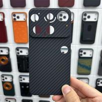 Skirta Nothing Phone 3 dėklas 1500D aramido Kevlaro pluošto dangtelis Lengvas Šilumos išsklaidymas Pakeltas kameros apsaugos verslo korpusas Nothing Phone (3) gray