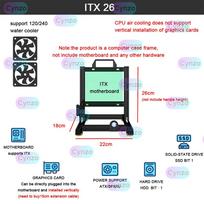 Open Computer Case Frame ITX MATX ATX Aluminum Alloy Desktop Portable PC Rack DIY Personalized Gamer Cabinet Chassis red