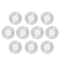 10/50 VNT Apvalūs Stiklinio Stalo Viršaus Bamperiai Baldų Skaidrūs Silikoniniai Stalo Padukai Minkšti Lipnūs Neslystantys Guminiai Siurbimo Padukai 24mm 2.5mm