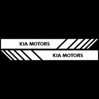 2 vnt. Automobilio galinio vaizdo veidrodėlio vinilinės lipdukų pakuotė Kia Rio Soul Seltos Forte K5 K3 Niro Sorento Stinger Sportage white