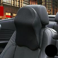 Car Seat Headrest Pillow Soft Pad Memory Foam Auto Head Neck Support Cushion Black/Beige Rest Sleeping smėlis