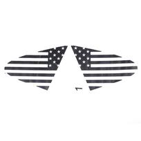 For Porsche Taycan -2022 PVC Black Windows Stickers Rear Triangle Window Glass Panel Decoration Cover Trim Car juoda