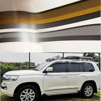 Automobilio durelių šoninės juostos sijono kėbulo lipdukai lenktynėms sportinio stiliaus lipdukai, skirti Toyota Land Cruiser 200 2016- automobilio kėbulo lipdukai TJ-217 gray