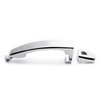 1/2/4 pcs Car Front Left Right Rear Chrome ABS Door Outer Handle Covers For Chevrolet Captiva Sport Aveo Saturn 96468266 1PC With Hole white