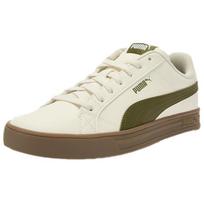 Puma Smash Vulc V3 Comfortable Versatile Durable Low-Top Skate Shoes Unisex Sneakers Off-White 380752-21 40.5 white