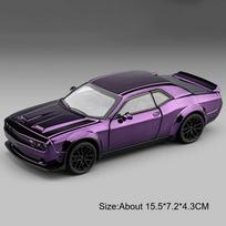 1:32 Scale Hellcat Charger Sports Car Model Toy Shock Absorption Music Light Supercar Models Alloy Diecast Toys Collectible Item black