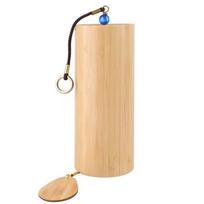 Elegant Bamboo Chime Ornament With Natural Finish For Gift Giving beige