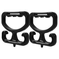 1/2Pcs Sturdy Grocery Bag Carriers Functional Construction Comfortable Grip For Easily Shopping Bag Transport 1 black