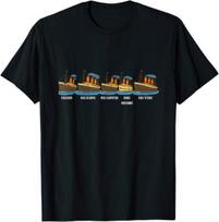 RMS Titanic Britannic Poseidon Carpathia Ship Lovers Maritime T Shirt S brown