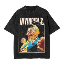 Invincible Mark Grayson Comic Graphic Tee, Vintage Acid Wash Unisex T-Shirt, Ani S įvairiaspalvis
