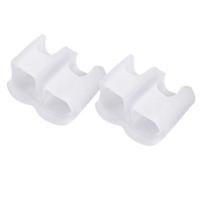 Soft Elastic Toe Separator 1 Pair BPA Free Silicone Hallux Valgus Orthopedic Protector for All Ages Foot Care A2 beige