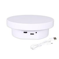 360° besisukantis elektrinis pagrindas Baltas/Juodas Besisukantis stendas Vaizdo įrašas 13cm juoda