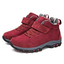 Winter Men Boots with Fur Warm Snow Women Non-slip Boots Men Work Casual Shoes Sneakers High Top Rubber Ankle Boots 45 juoda