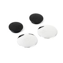 2 Pcs Car Suction Cup Mount Auxiliary Rearview Mirror 360 Degree Rotating Wide-angle Round Frame Blind Spot Mirror geltona