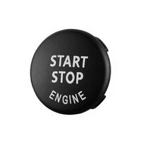 Matinės spalvos automobilio variklio START STOP mygtukas Pakeisti jungiklio dangtelį Rakto dekoras, skirtas BMW X1 X5 E70 X6 E71 Z4 E89 3 5 serija E90 E91 matinė juoda spalva